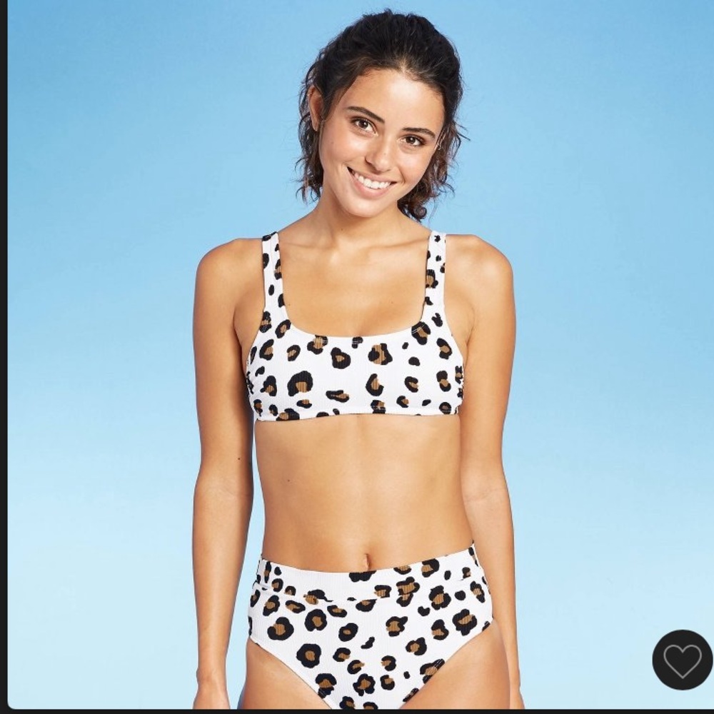 2 Piece Ribbed Bralette Bikini Top & Bikini Bottom